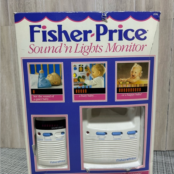 Vintage Fisher-Price Sound 'N Lights Baby Monitor 1993 WORKS GREAT! - Picture 6 of 11